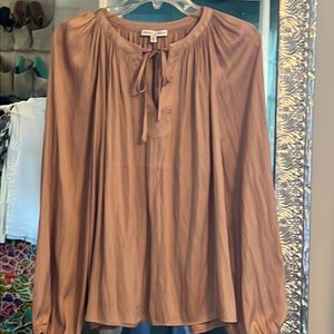 Boho style long sleeve blouse sz L excellent condition